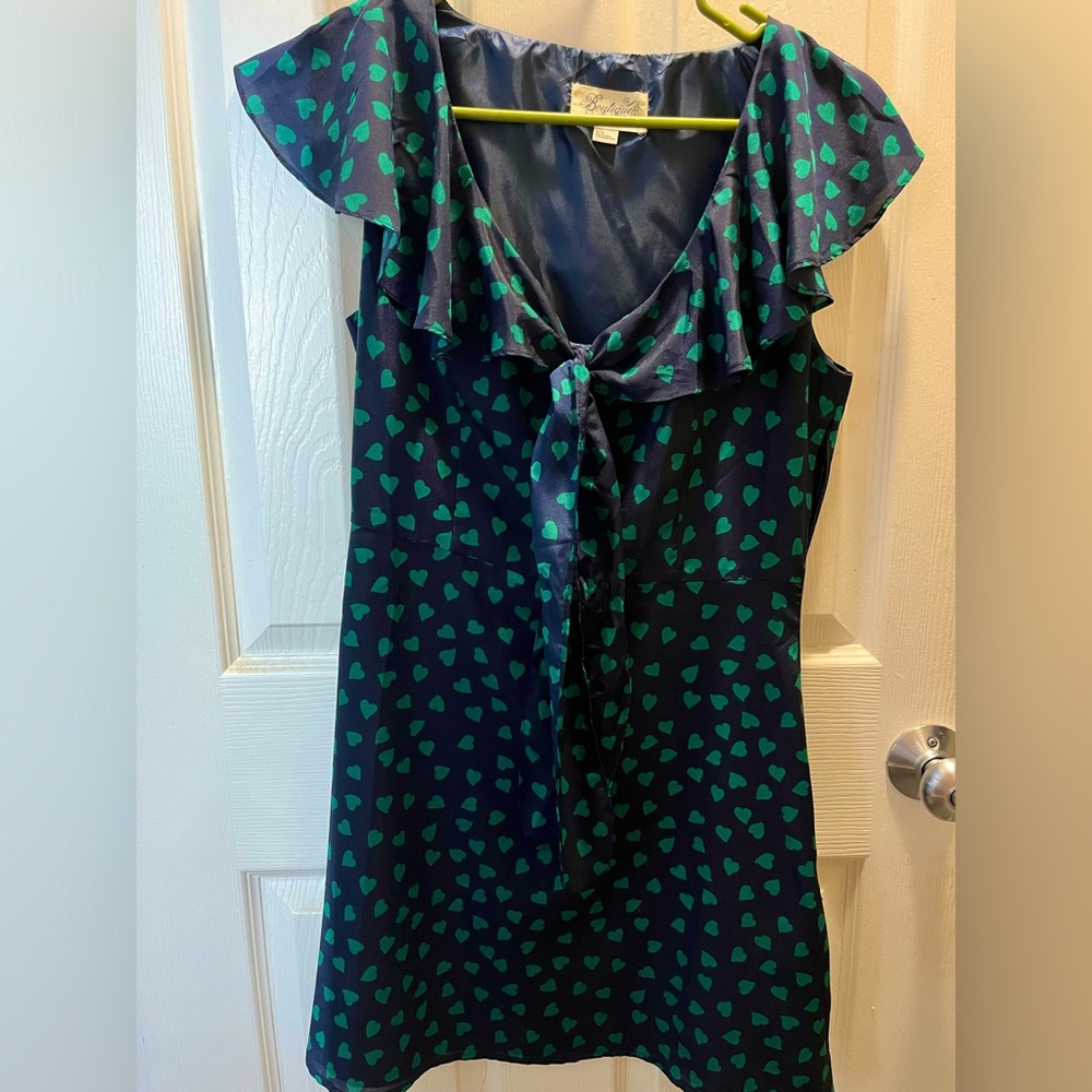 Heart Tie Front Mini Dress